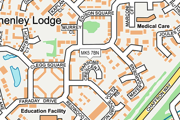 MK5 7BN map - OS OpenMap – Local (Ordnance Survey)