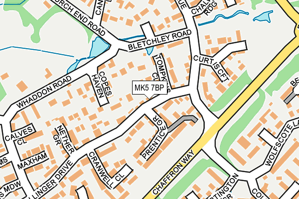 MK5 7BP map - OS OpenMap – Local (Ordnance Survey)