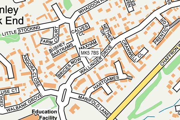 MK5 7BS map - OS OpenMap – Local (Ordnance Survey)