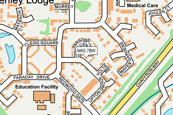 MK5 7BW map - OS OpenMap – Local (Ordnance Survey)