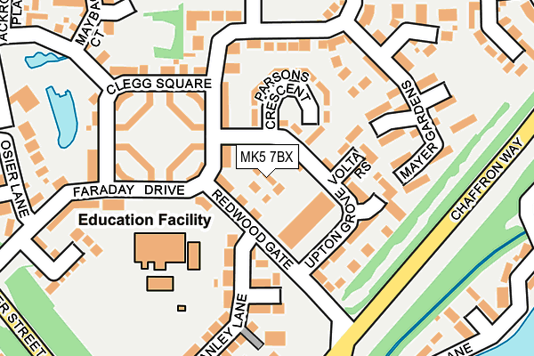 MK5 7BX map - OS OpenMap – Local (Ordnance Survey)