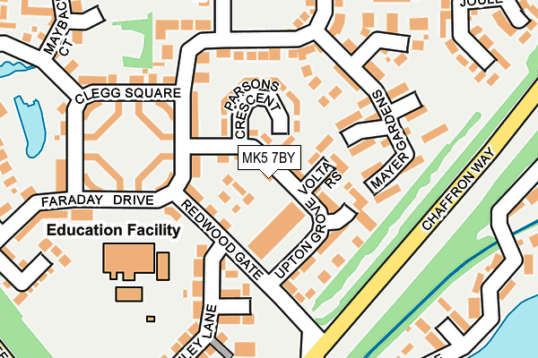 MK5 7BY map - OS OpenMap – Local (Ordnance Survey)