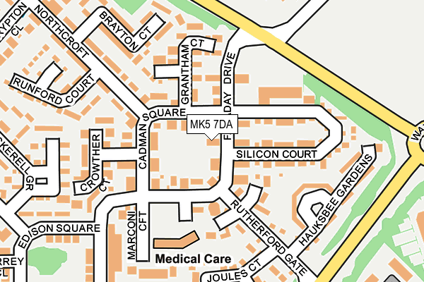 MK5 7DA map - OS OpenMap – Local (Ordnance Survey)