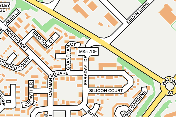 MK5 7DE map - OS OpenMap – Local (Ordnance Survey)