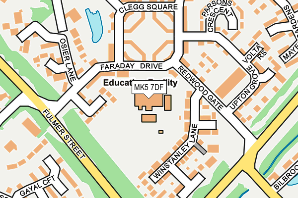 MK5 7DF map - OS OpenMap – Local (Ordnance Survey)