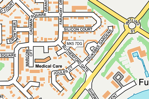 MK5 7DG map - OS OpenMap – Local (Ordnance Survey)