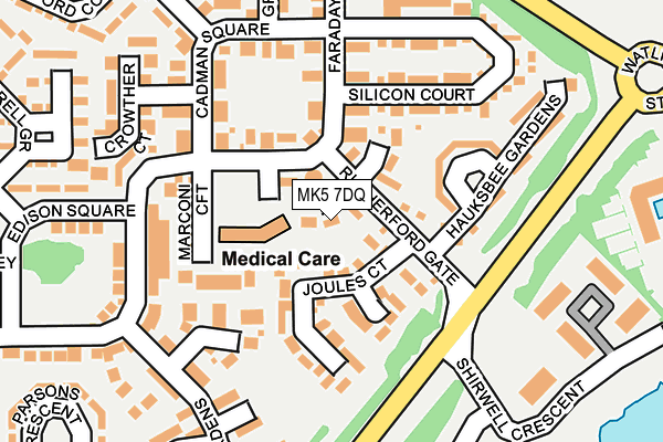 MK5 7DQ map - OS OpenMap – Local (Ordnance Survey)