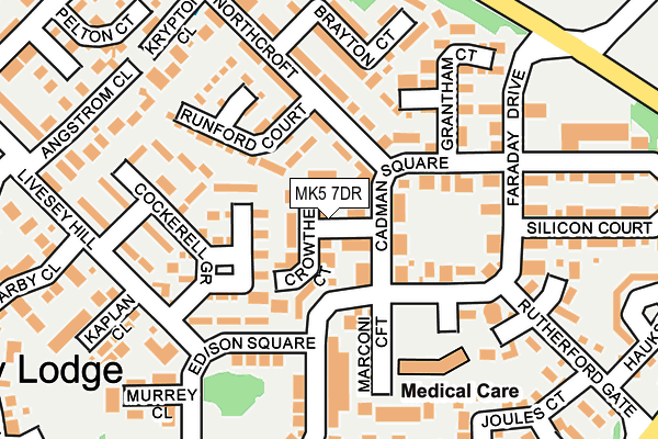 MK5 7DR map - OS OpenMap – Local (Ordnance Survey)