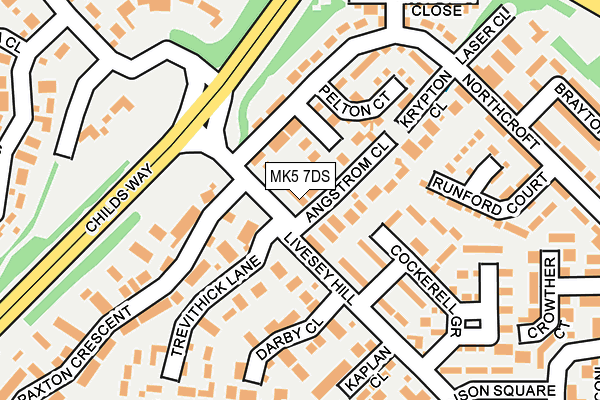 MK5 7DS map - OS OpenMap – Local (Ordnance Survey)