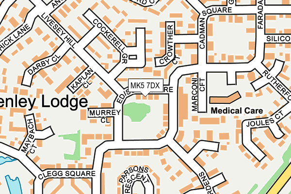 MK5 7DX map - OS OpenMap – Local (Ordnance Survey)