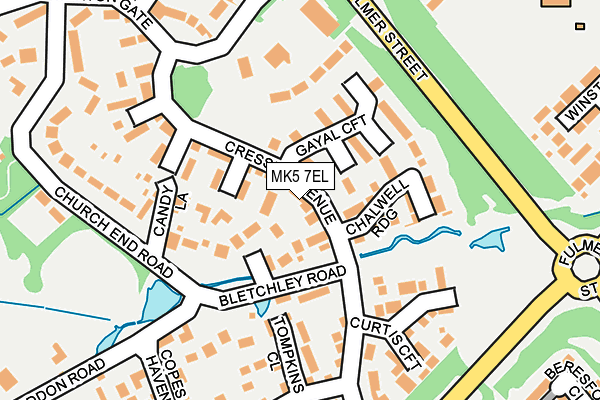MK5 7EL map - OS OpenMap – Local (Ordnance Survey)