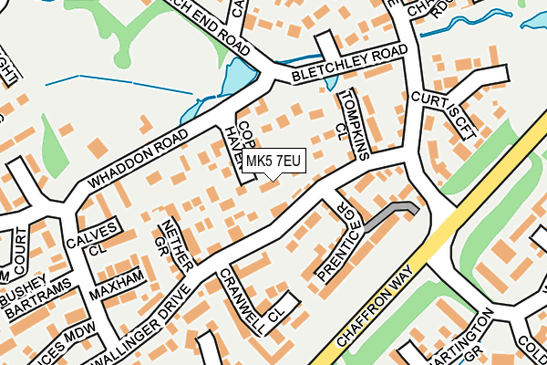 MK5 7EU map - OS OpenMap – Local (Ordnance Survey)