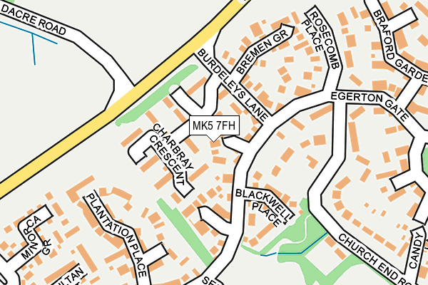 MK5 7FH map - OS OpenMap – Local (Ordnance Survey)