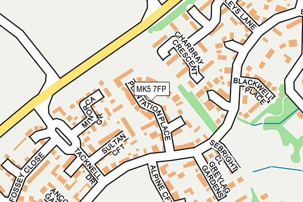 MK5 7FP map - OS OpenMap – Local (Ordnance Survey)