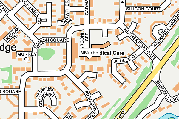 MK5 7FR map - OS OpenMap – Local (Ordnance Survey)