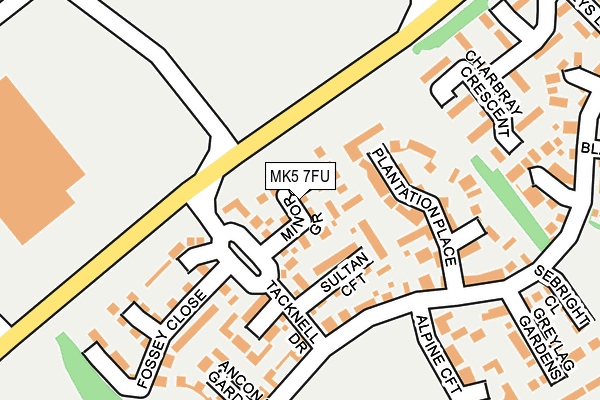 MK5 7FU map - OS OpenMap – Local (Ordnance Survey)