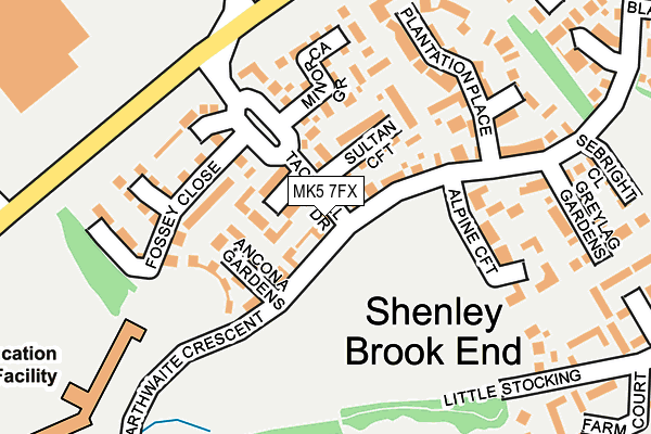 MK5 7FX map - OS OpenMap – Local (Ordnance Survey)