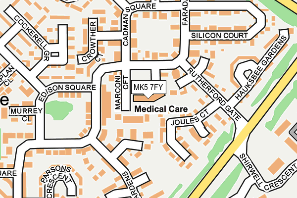 MK5 7FY map - OS OpenMap – Local (Ordnance Survey)