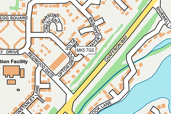 MK5 7GS map - OS OpenMap – Local (Ordnance Survey)