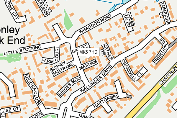 MK5 7HD map - OS OpenMap – Local (Ordnance Survey)