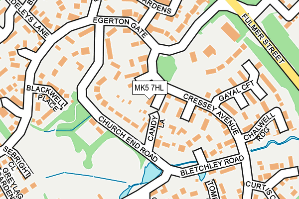 MK5 7HL map - OS OpenMap – Local (Ordnance Survey)