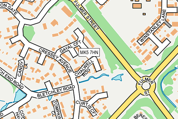 MK5 7HN map - OS OpenMap – Local (Ordnance Survey)