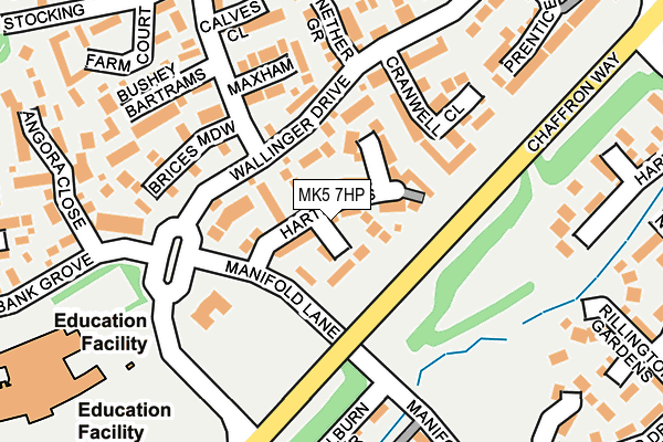 MK5 7HP map - OS OpenMap – Local (Ordnance Survey)