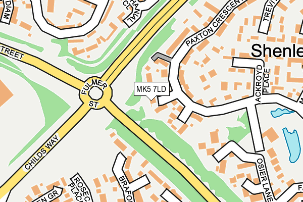 MK5 7LD map - OS OpenMap – Local (Ordnance Survey)
