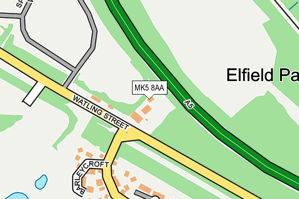 MK5 8AA map - OS OpenMap – Local (Ordnance Survey)