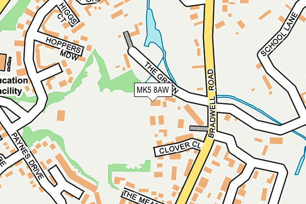 MK5 8AW map - OS OpenMap – Local (Ordnance Survey)