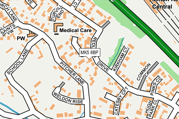 MK5 8BP map - OS OpenMap – Local (Ordnance Survey)
