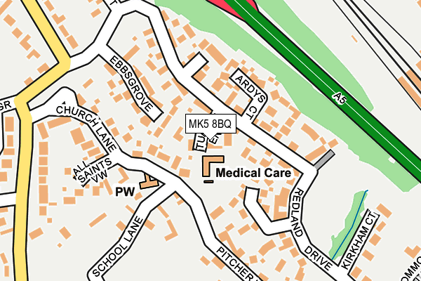 MK5 8BQ map - OS OpenMap – Local (Ordnance Survey)