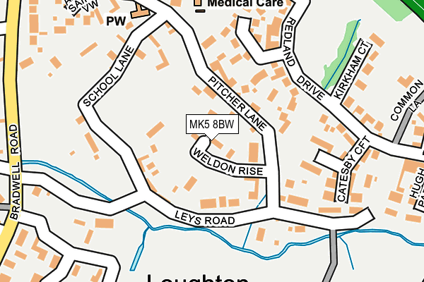 MK5 8BW map - OS OpenMap – Local (Ordnance Survey)