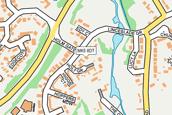 MK5 8DT map - OS OpenMap – Local (Ordnance Survey)