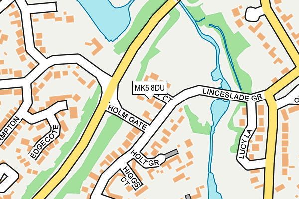 MK5 8DU map - OS OpenMap – Local (Ordnance Survey)
