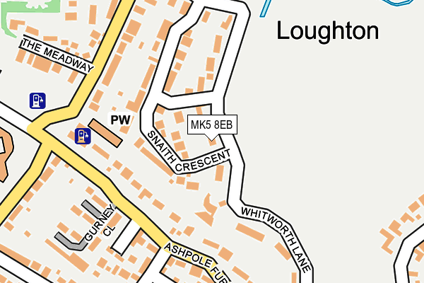 MK5 8EB map - OS OpenMap – Local (Ordnance Survey)