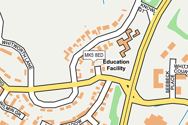 MK5 8ED map - OS OpenMap – Local (Ordnance Survey)