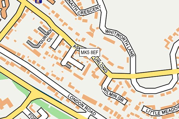 MK5 8EF map - OS OpenMap – Local (Ordnance Survey)