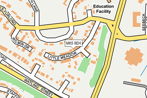 MK5 8EH map - OS OpenMap – Local (Ordnance Survey)