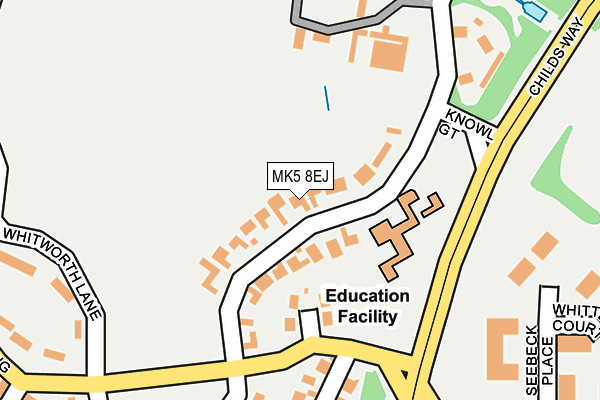 MK5 8EJ map - OS OpenMap – Local (Ordnance Survey)