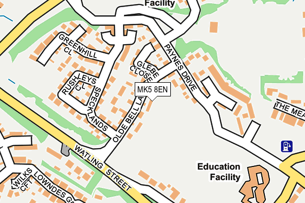 MK5 8EN map - OS OpenMap – Local (Ordnance Survey)