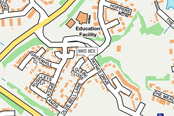 MK5 8EX map - OS OpenMap – Local (Ordnance Survey)