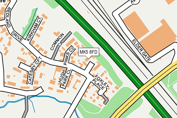 MK5 8FD map - OS OpenMap – Local (Ordnance Survey)