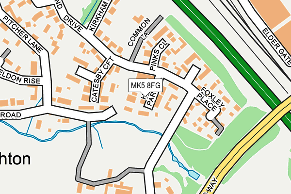 MK5 8FG map - OS OpenMap – Local (Ordnance Survey)