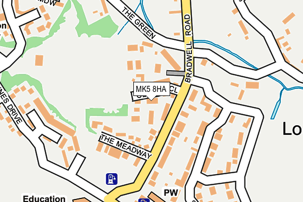 MK5 8HA map - OS OpenMap – Local (Ordnance Survey)