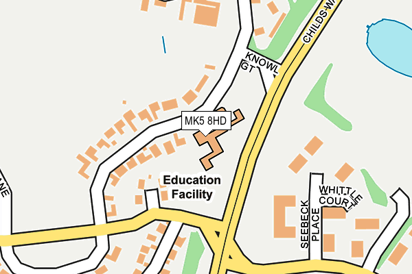 MK5 8HD map - OS OpenMap – Local (Ordnance Survey)