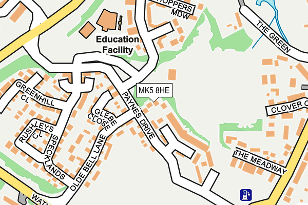 MK5 8HE map - OS OpenMap – Local (Ordnance Survey)