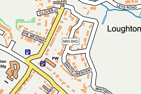 MK5 8HQ map - OS OpenMap – Local (Ordnance Survey)