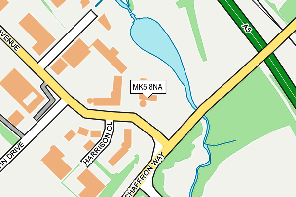 MK5 8NA map - OS OpenMap – Local (Ordnance Survey)