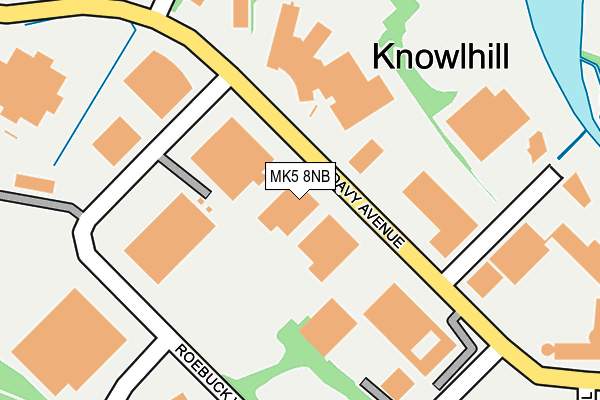 MK5 8NB map - OS OpenMap – Local (Ordnance Survey)